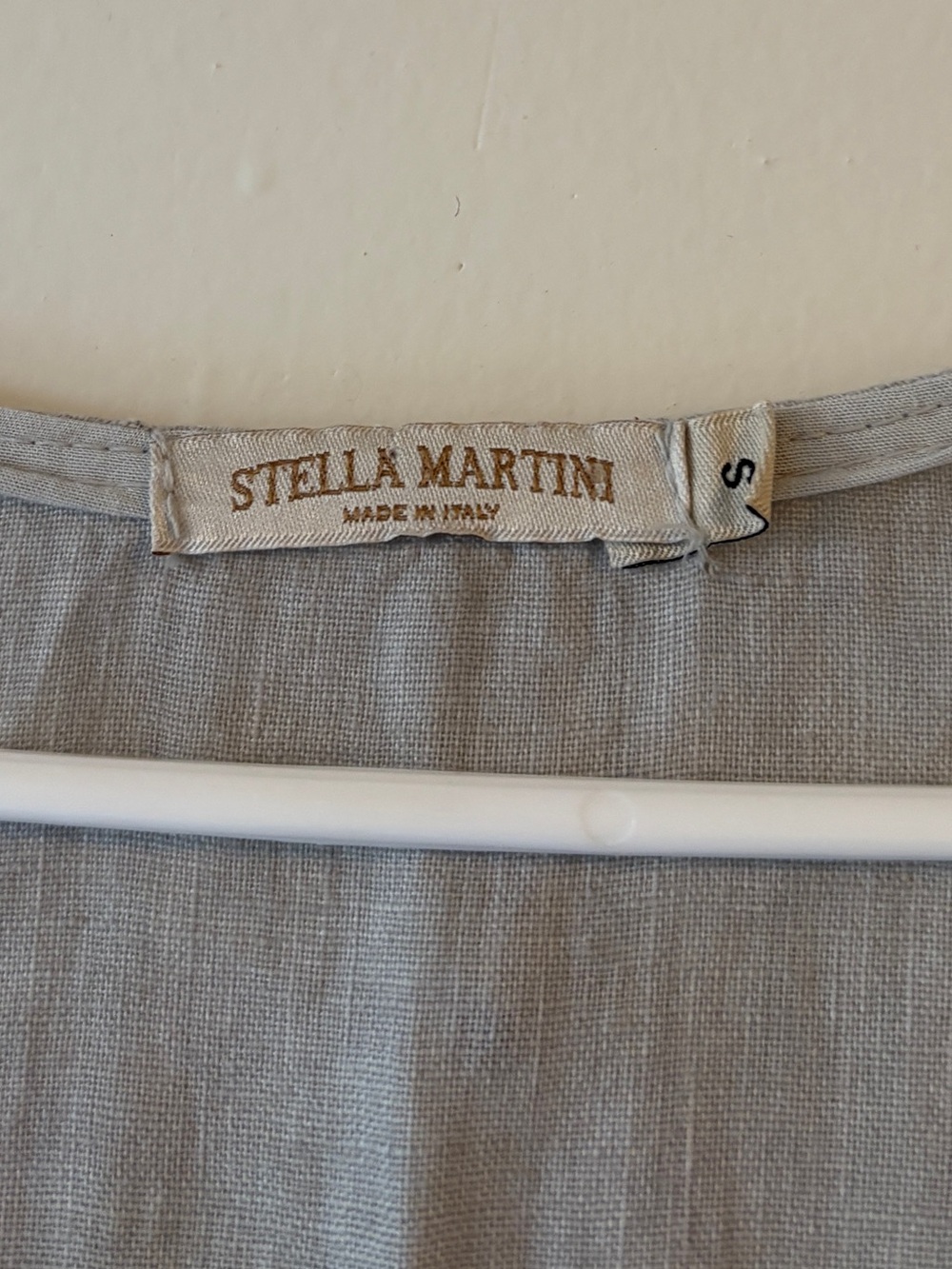 Stella Martin Made in Italy 100% Linen Sleeveless Button Front Midi Dress Size S - Picture 5 of 8